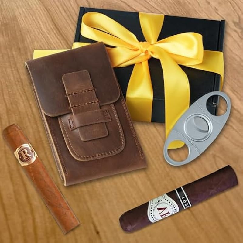 حافظة سيجار محمولة من الجلد ال - مراجعة Smoking & Vaping Accessories وسعره